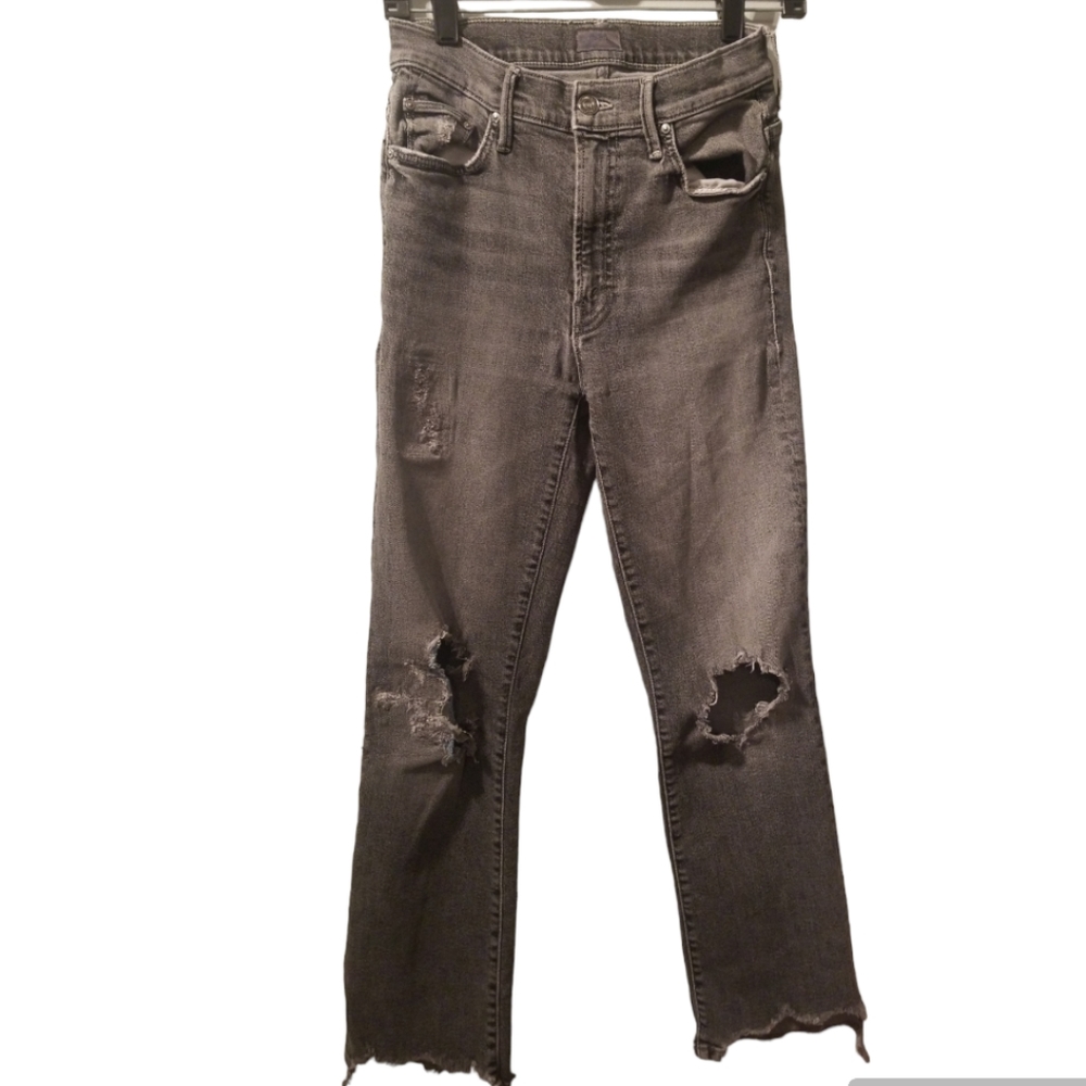 MOTHER Mid-Rise Straight Leg Jeans